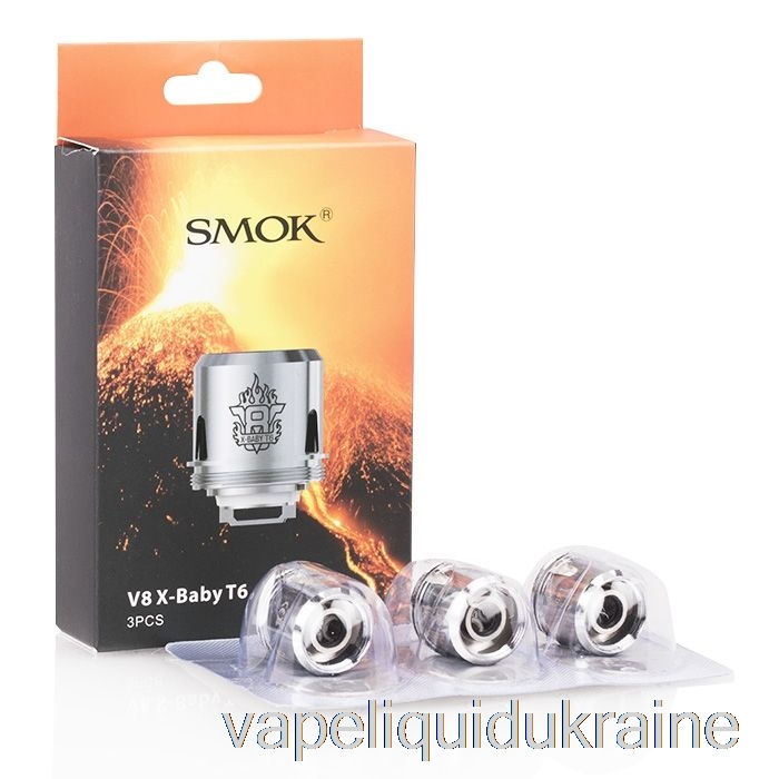 Vape Ukraine SMOK TFV8 X-Baby Replacement Coils 0.2ohm V8 X-Baby T6 Core
